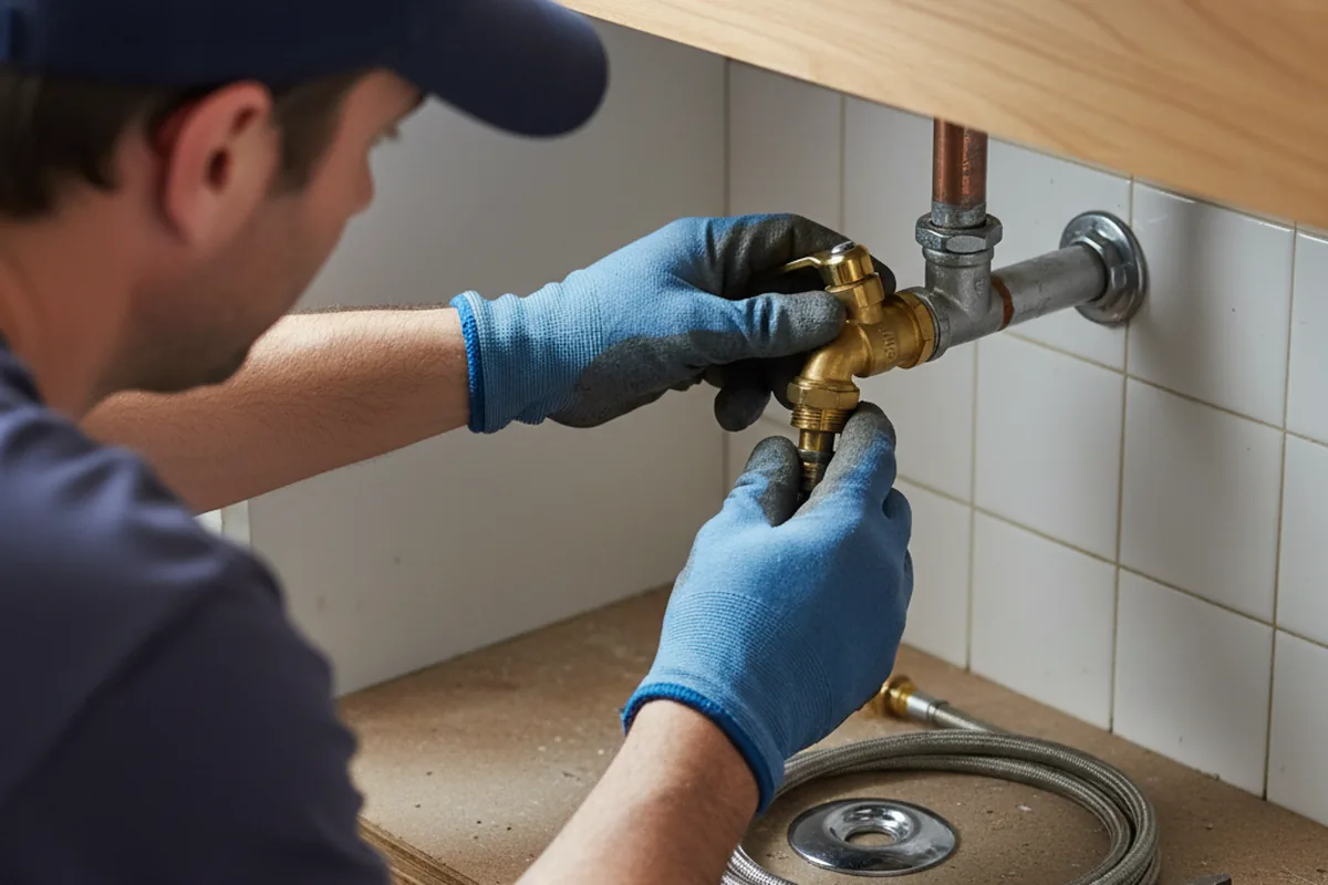 Shutoff valve and fitting work during Faucet and Fixture Repair in College Point